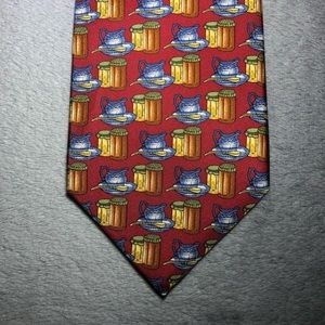 Burberry Tie Table Setting Pattern 100% Silk VTG